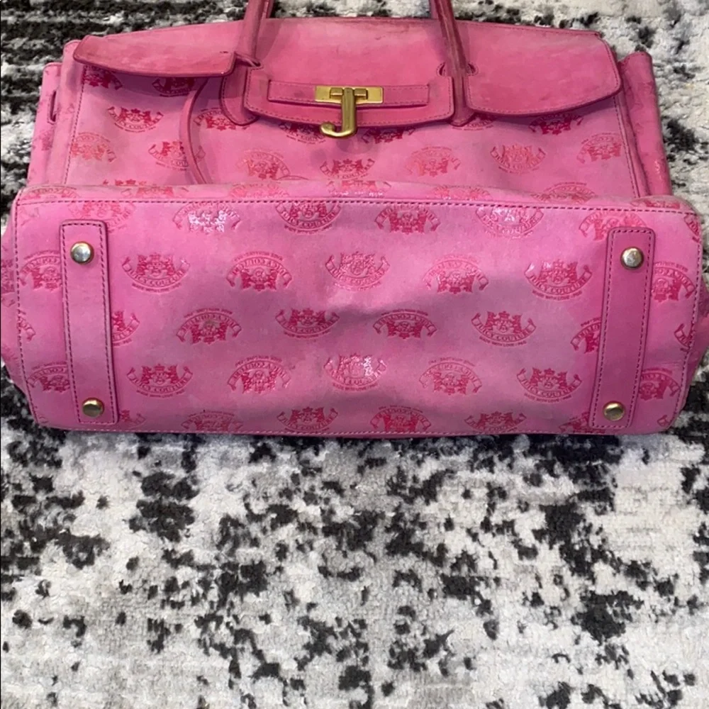 Juicy Couture Hot Pink Tote Bag with Gold Hardware - Picture 4 of 10
